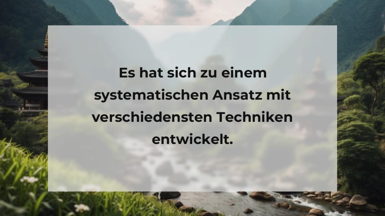 Es hat sich zu einem systematischen Ansatz mit verschiedensten Techniken entwickelt.