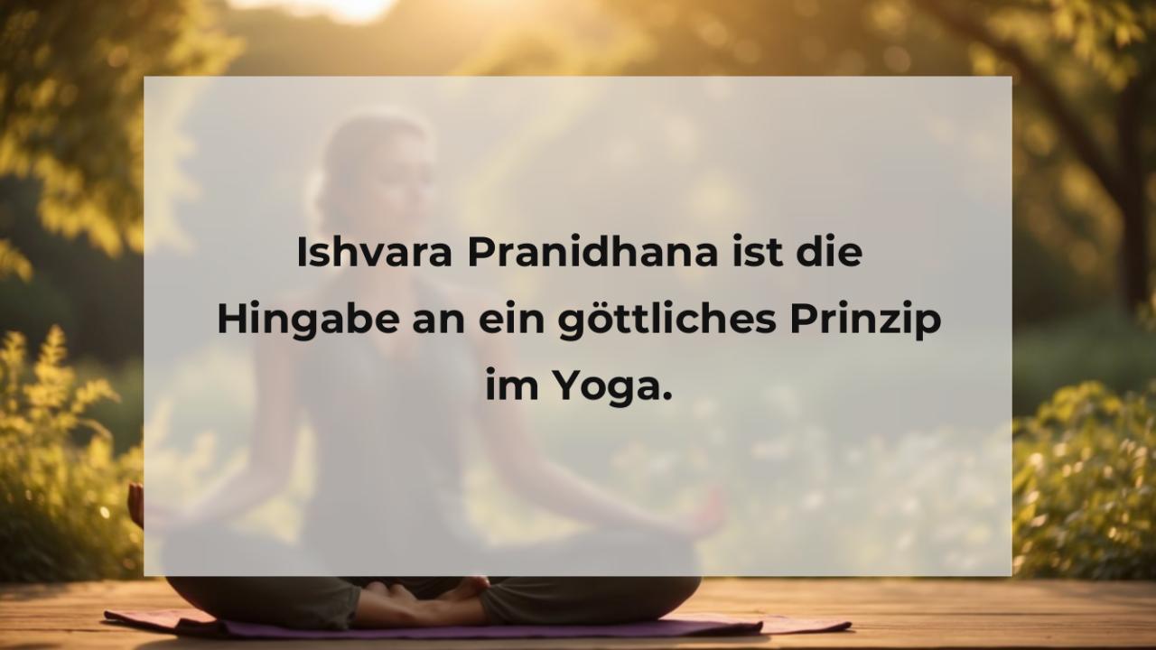 Ishvara Pranidhana ist die Hingabe an ein göttliches Prinzip im Yoga.