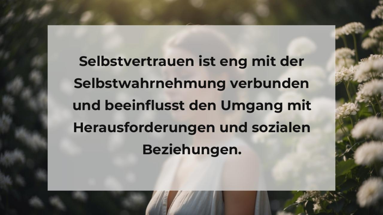 Selbstvertrauen ist eng mit der Selbstwahrnehmung verbunden und beeinflusst den Umgang mit Herausforderungen und sozialen Beziehungen.